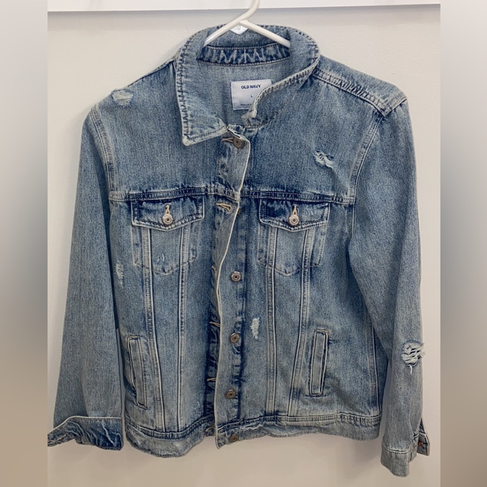 Distressed Jean Jacket